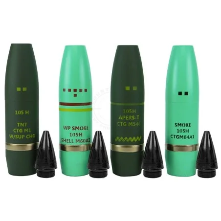 Εκπαιδευτικό Κιτ Βλημάτων 105mm NATO Artillery Projectiles W/Fuzes-Replica