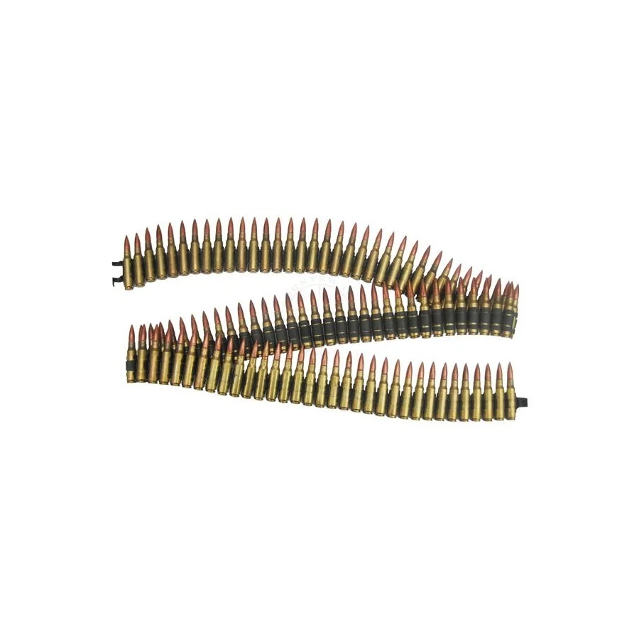 Ταινιοποιημένα Φυσίγγια Διαμετρήματος 7.62mm 100 Round Belt Inert Dummy Ammunition