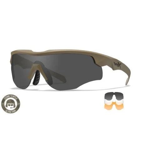 Αντιβαλλιστικά Γυαλιά Wiley X "Rogue Comm Grey/Clear/Rust Matte Tan Frame"