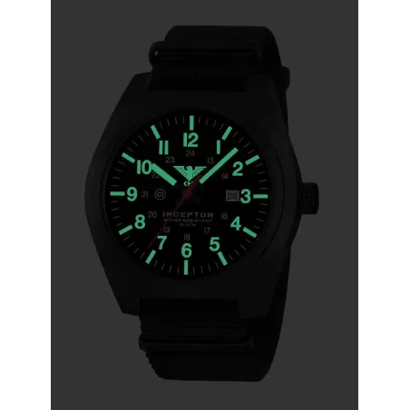 Ρολόι Tactical KHS Inceptor Black Steel Watch NATO
