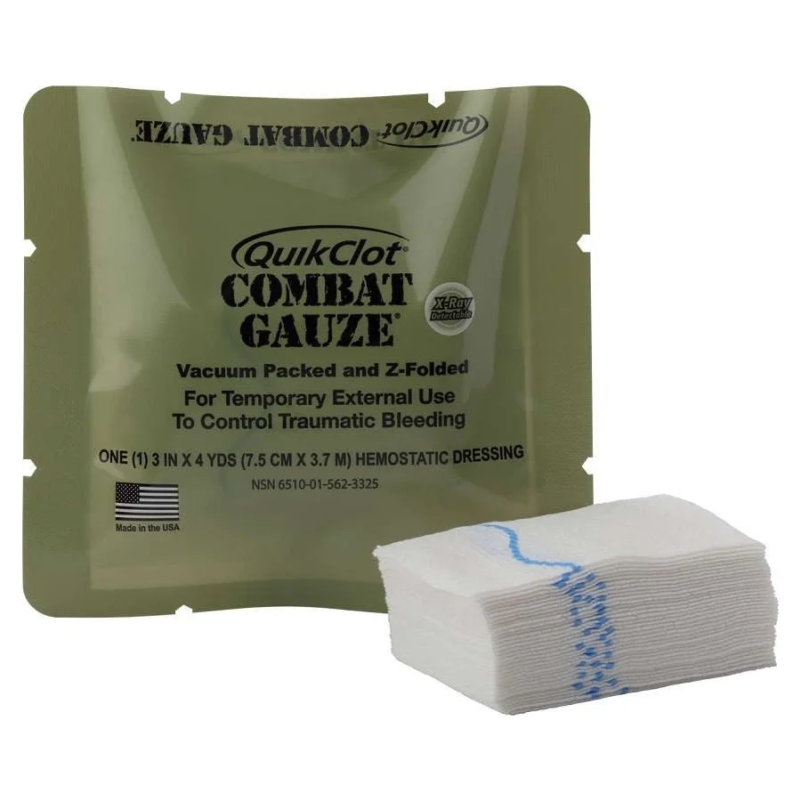Αιμοστατική Γάζα Quikclot Combat Gauze Z-Fold