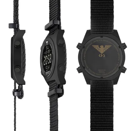 Ψηφιακό Ρολόι Tactical KHS Inceptor Black Steel Digital Watch NATO