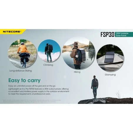 Ηλιακό Πάνελ Nitecore FSP30 Foldable Solar Panel