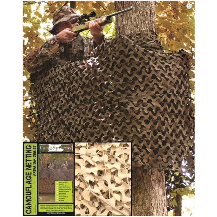 Δίχτυ Σκίασης Ερήμου με Αρτάνη 3x3m CamoSystems