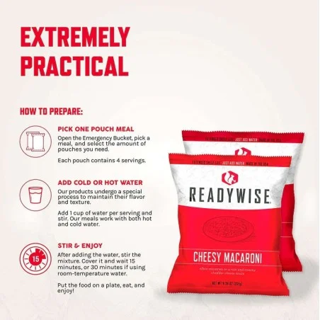 Γεύματα Εκτάκτου Ανάγκης ReadyWise Entree Bucket - 60 Servings