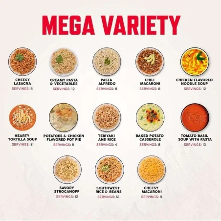 Γεύματα Εκτάκτου Ανάγκης ReadyWise Entree Variety Pack - 120 Servings