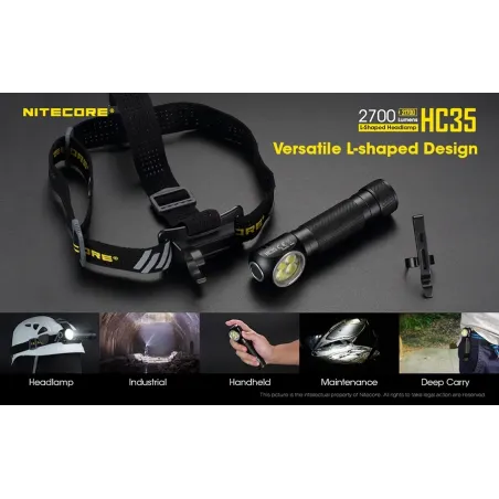 Φακός Κεφαλής Led NITECORE Headlamp HC35 2700Lumens