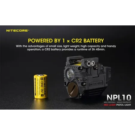 Φακός Led NITECORE NPL10 Set με Μπαταρία CR2