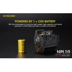 Φακός Led NITECORE NPL10 Set με Μπαταρία CR2