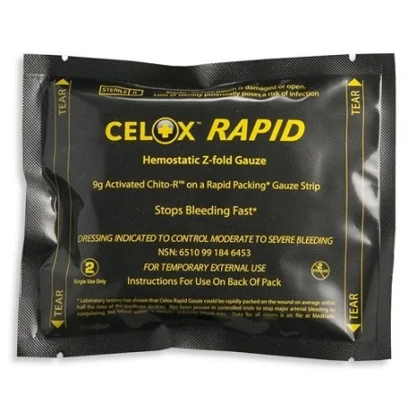 Αιμοστατική Γάζα CELOX Rapid Z-Fold