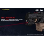 Φακός Led NITECORE NPL10 Set με Μπαταρία CR2