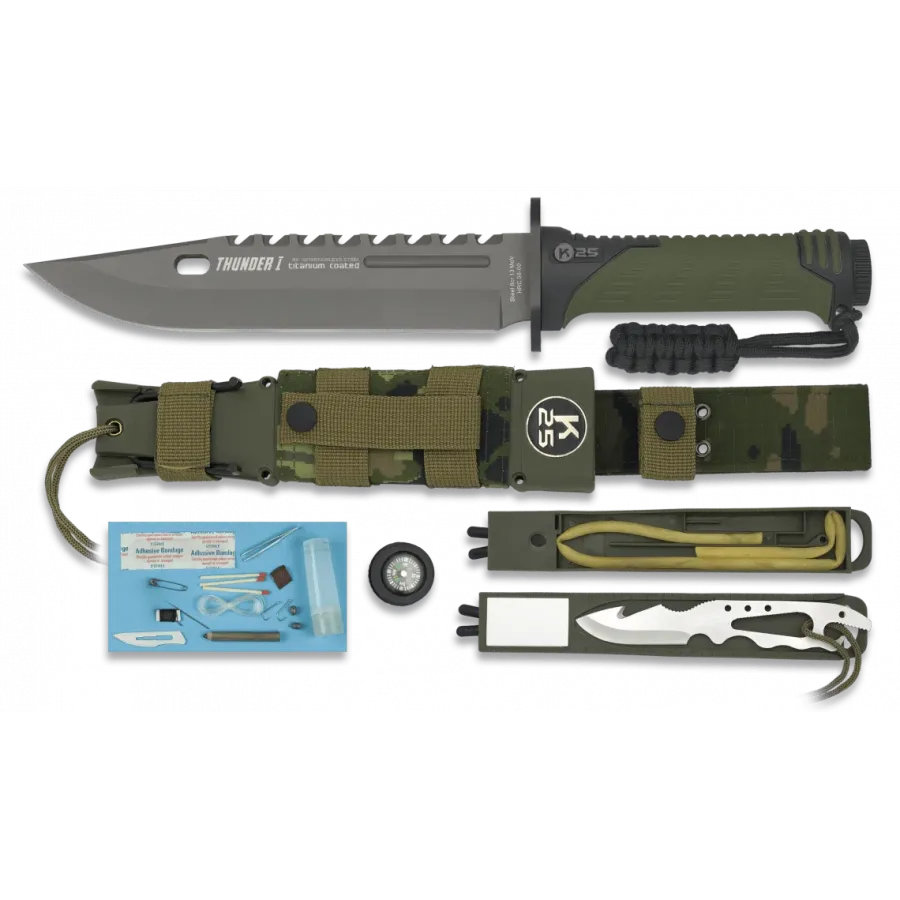 Μαχαίρι Επιβίωσης K25 Tactical Knife THUNDER I