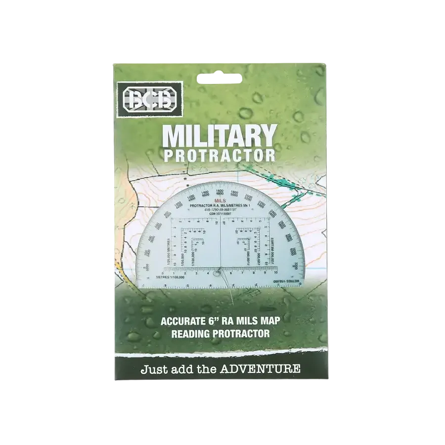 Μοιρογνωμόνιο Ανάγνωσης Χάρτη BCB Military Protractor 6 inch