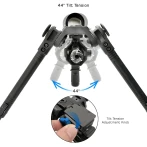 Δίποδας Τυφεκίου Leapers Over Bore Picatinny 7.3-11.4 Center Height Bipod