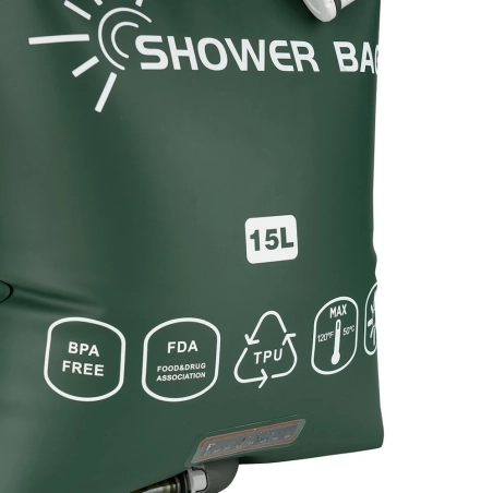 Ηλιακή Ντουζιέρα Fosco Camp Shower Bag Premium 15L TPU
