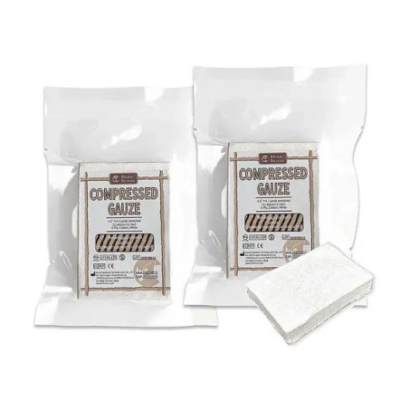 Αιμοστατική Γάζα Εμποτισμού Rhino Rescue Compressed Gauze Z-Fold