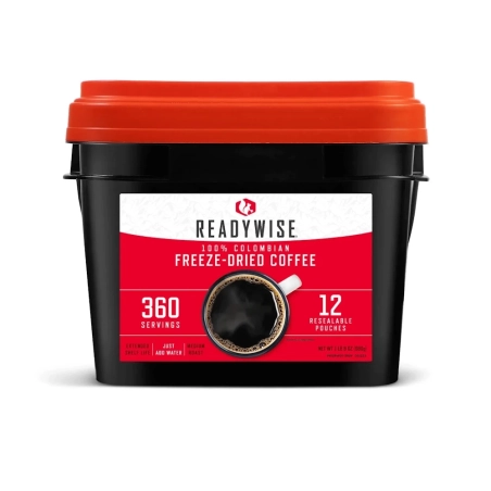 Καφές Μακράς Διάρκειας ReadyWise Coffee Bucket - 360 Servings