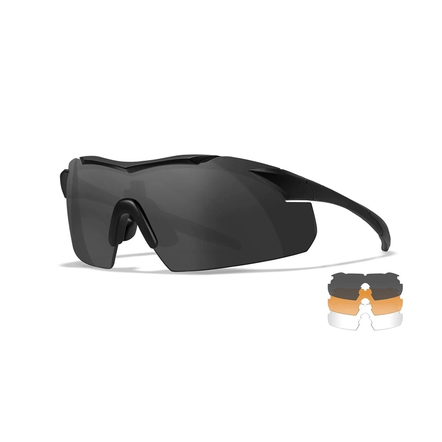 Γυαλιά ηλίου Wiley X VAPOR Grey/Clear/Light Rust Matte Black Frame