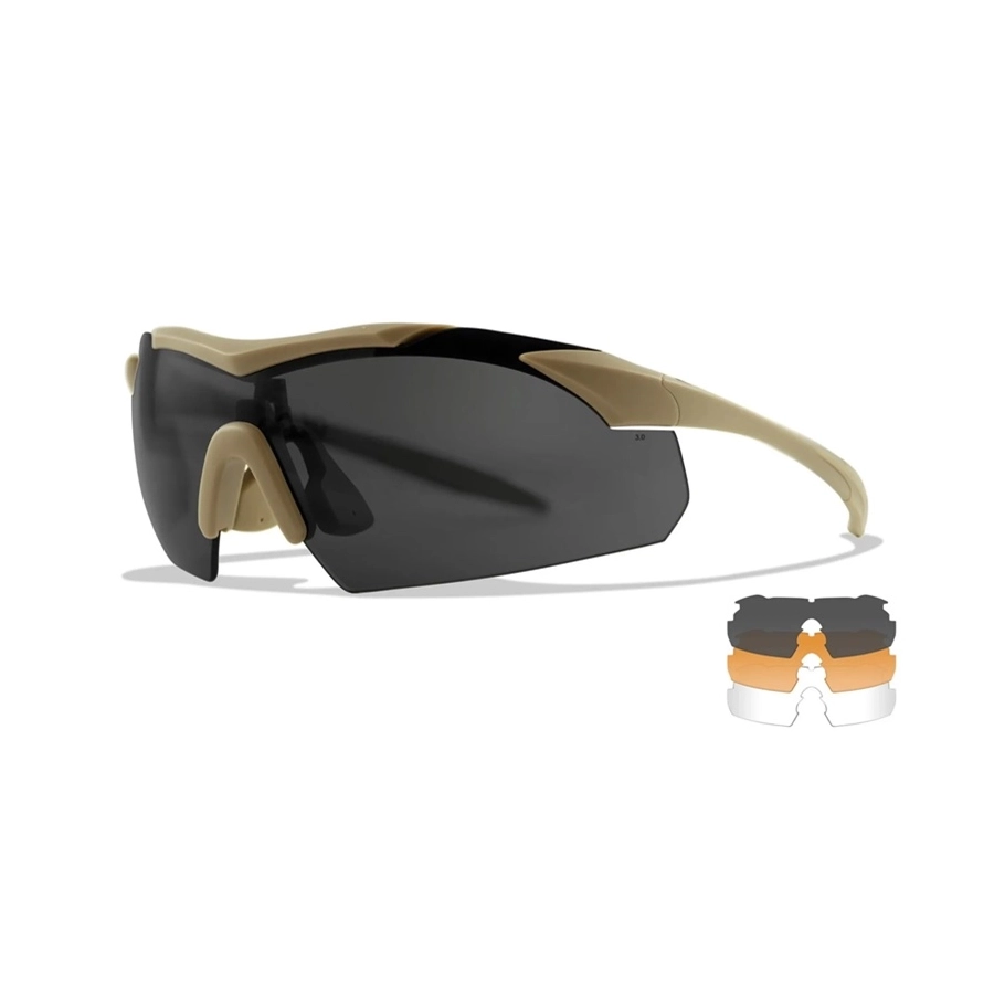 Γυαλιά ηλίου Wiley X VAPOR Grey/Clear/Light Rust Tan Frame