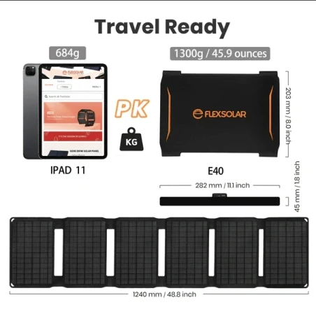 Ηλιακό Πάνελ Flex Solar 40 Watts