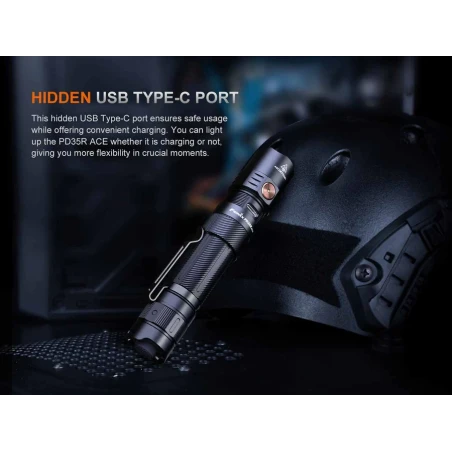 Φακός Led Fenix PD35R ACE Επαναφορτιζόμενος με USB