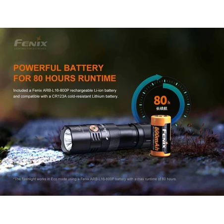 Φακός Led Fenix PD25R Επαναφορτιζόμενος με USB