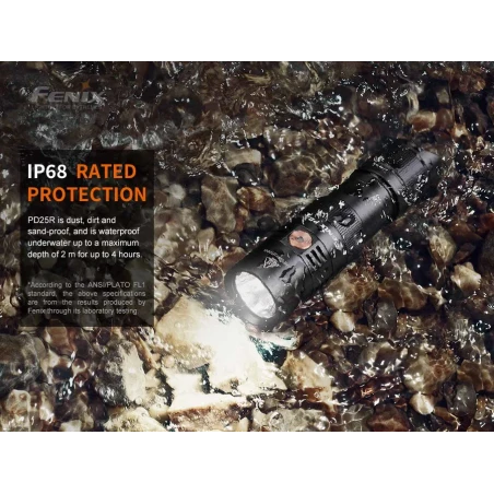 Φακός Led Fenix PD25R Επαναφορτιζόμενος με USB
