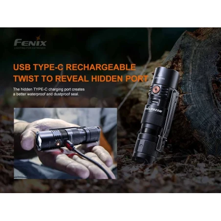 Φακός Led Fenix PD25R Επαναφορτιζόμενος με USB