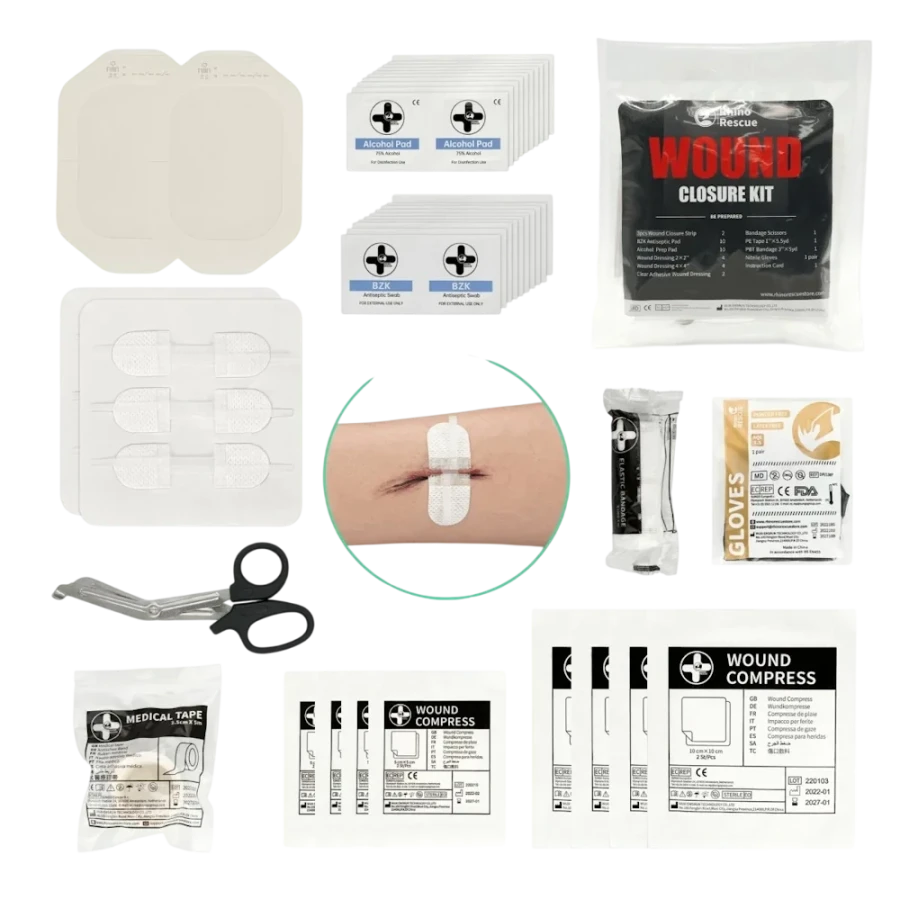 Κιτ Τραυμάτων και Πληγών Rhino Rescue Wound Closure Kit