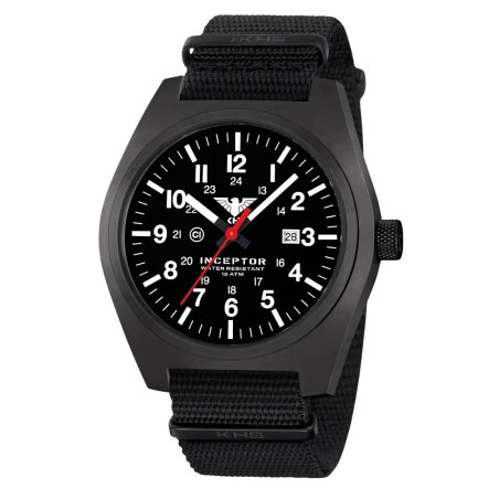 Ρολόι Tactical KHS Inceptor Black Steel Watch NATO