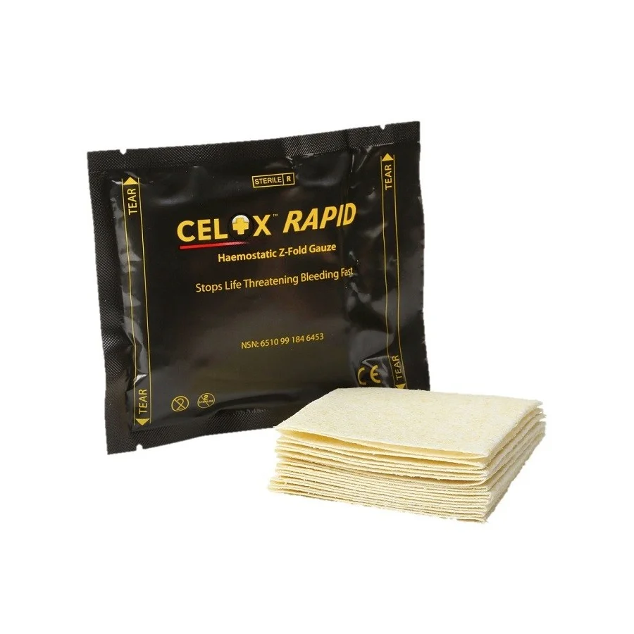Αιμοστατική Γάζα CELOX Rapid Z-Fold