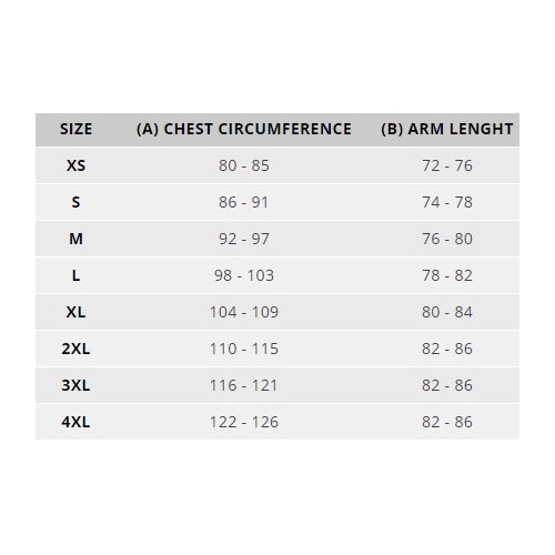Size chart image