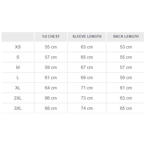 Size chart image
