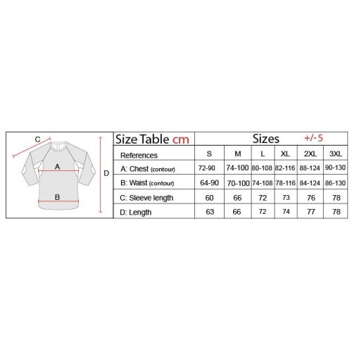 Size chart image
