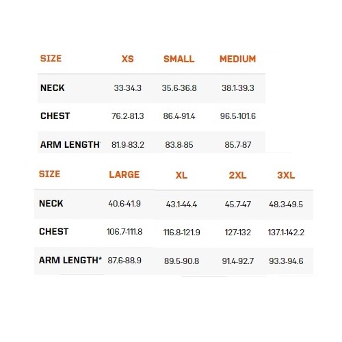 Size chart image
