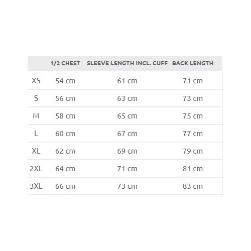 Size chart image