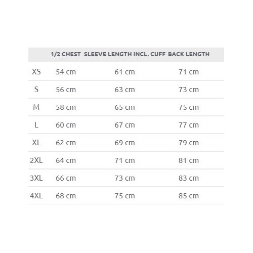 Size chart image