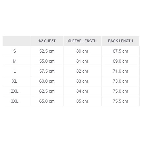 Size chart image