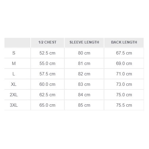 Size chart image