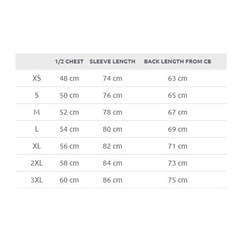 Size chart image