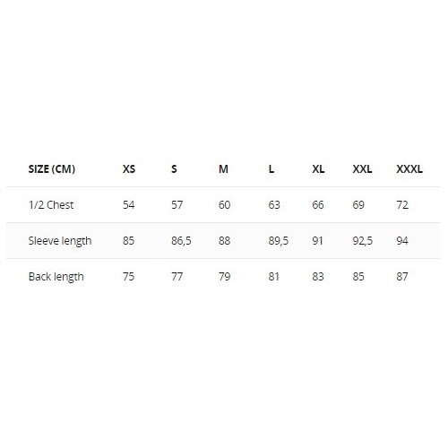 Size chart image