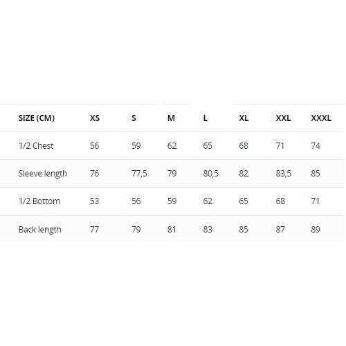Size chart image