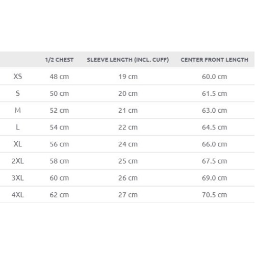 Size chart image