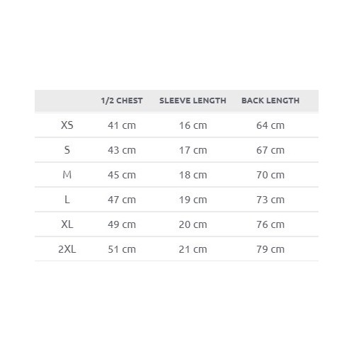 Size chart image