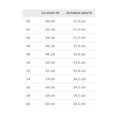 Size chart image