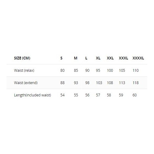 Size chart image