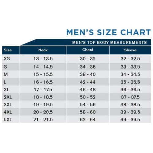 Size chart image