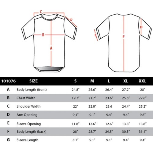 Size chart image