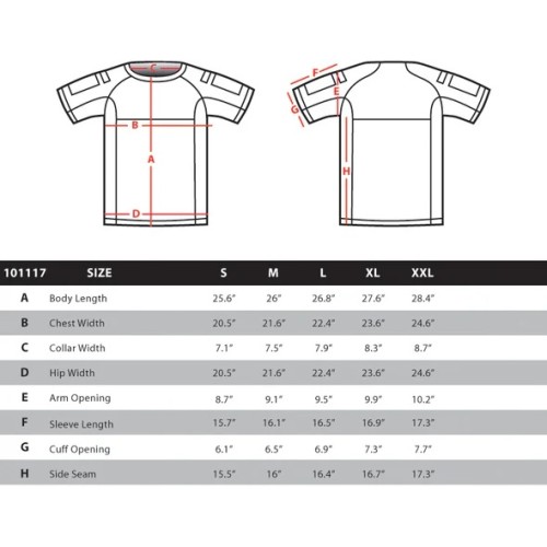 Size chart image