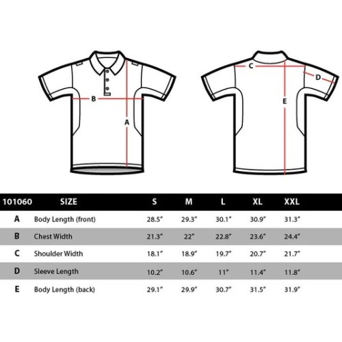 Size chart image